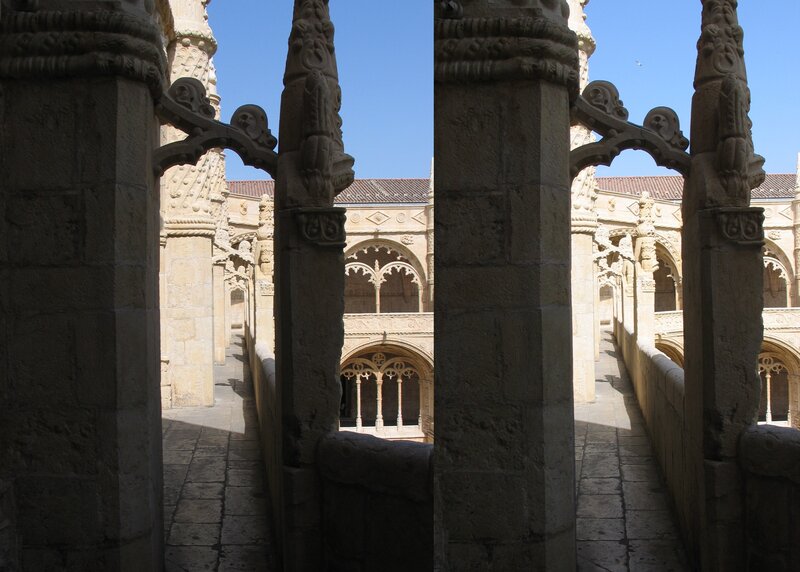 Cloister courtyard view