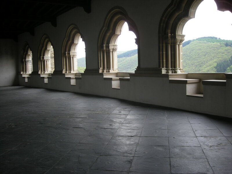 Cloister with arched windows