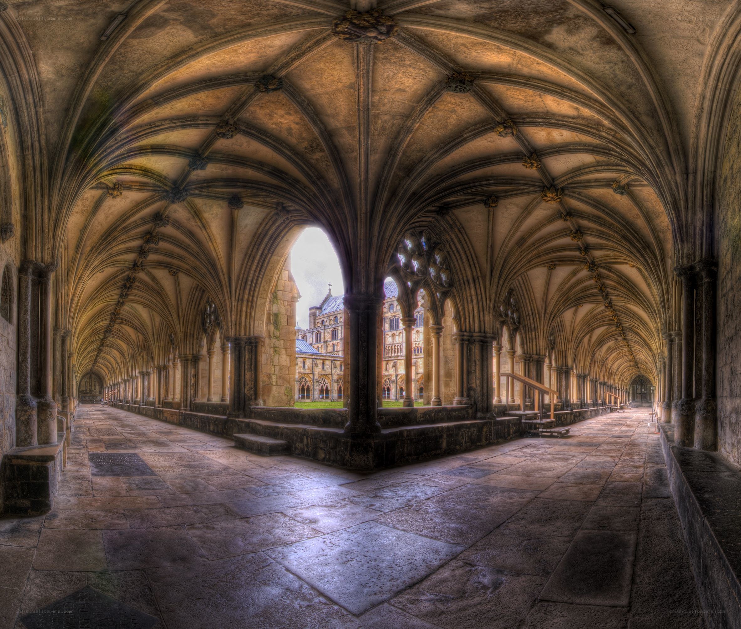 Cloister with Gothic arches