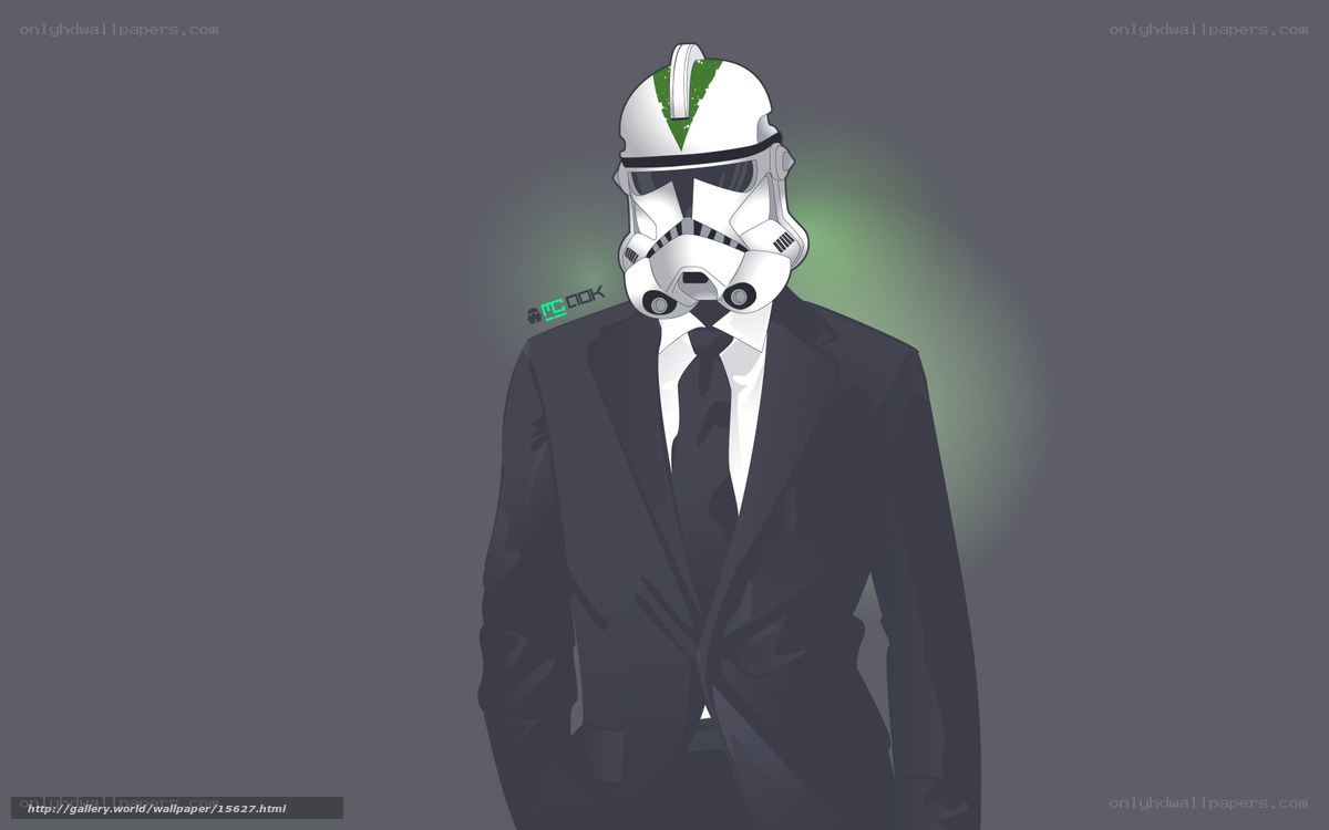 clone trooper in a suit