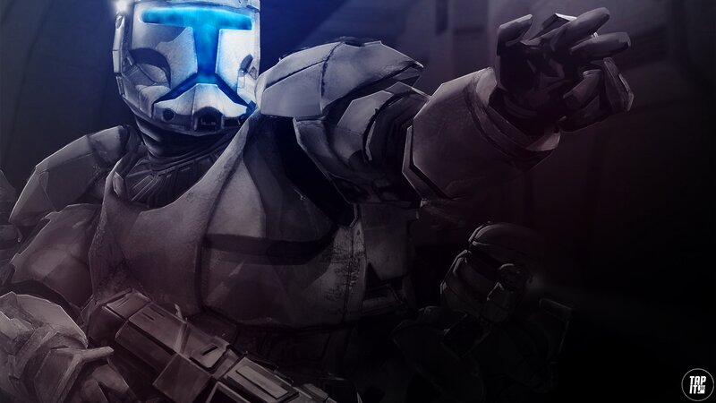 Clone Trooper in Armor — Gray