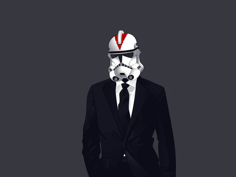 Clone Trooper in Suit — Black