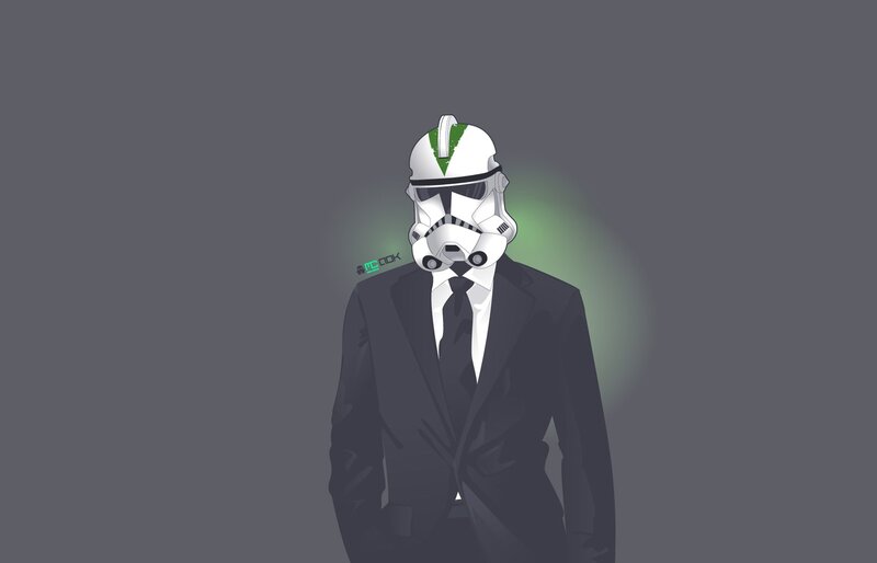 Clone Trooper in Suit — Gray