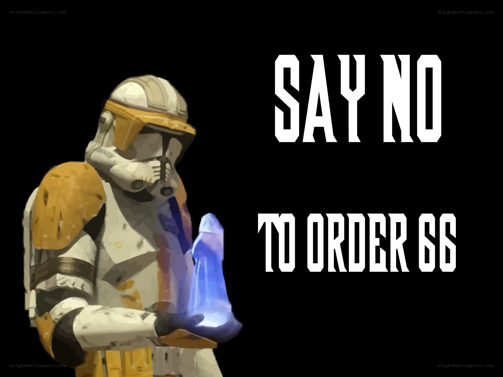 Clone Trooper Saying No to Order 66