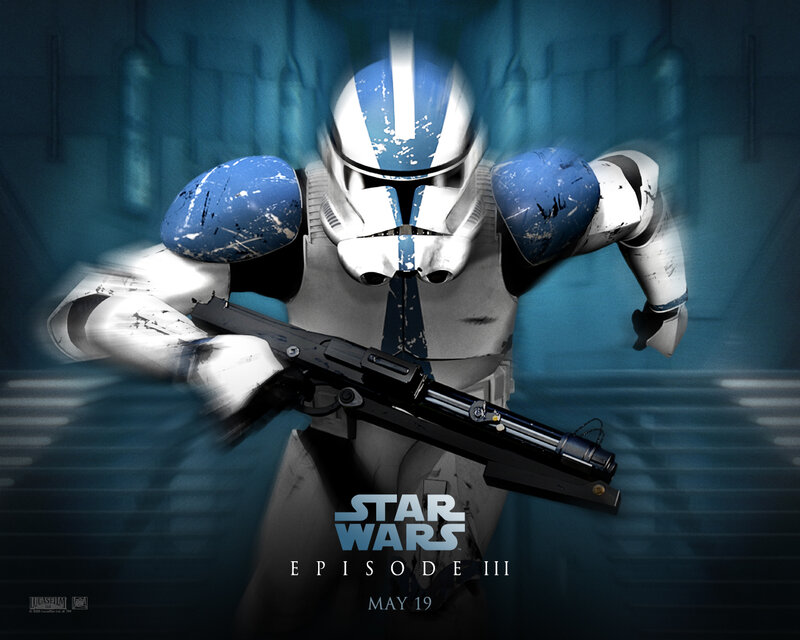 Clone Trooper Soldier — Blue, Dramatic