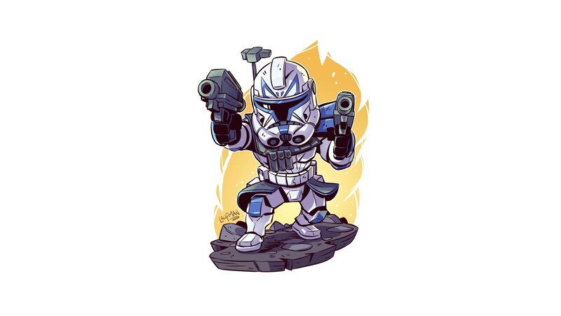 Clone Trooper Soldier — White, Action