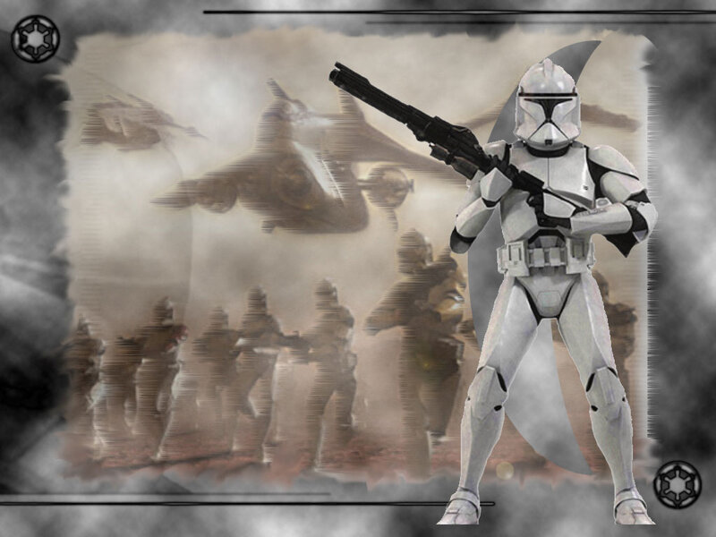 Clone Trooper Soldier — White, Dramatic