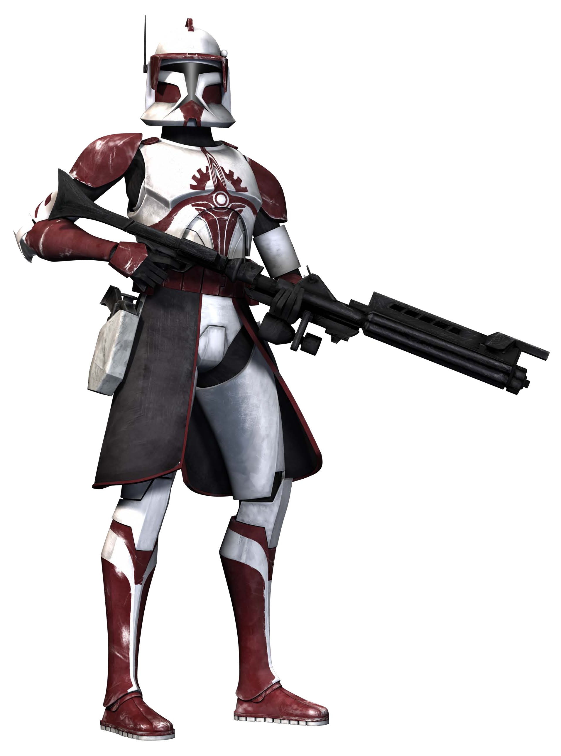 clone trooper with red markings