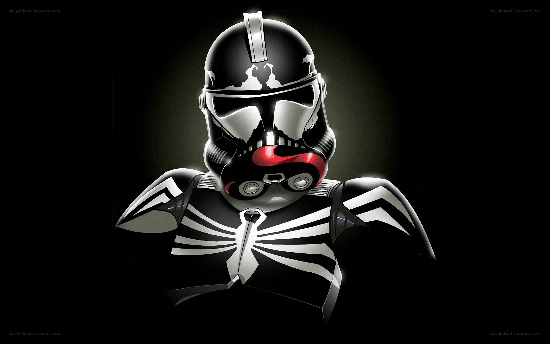 clone trooper with spider design