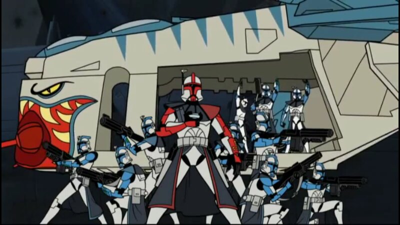 Clone Troopers Exiting Vehicle
