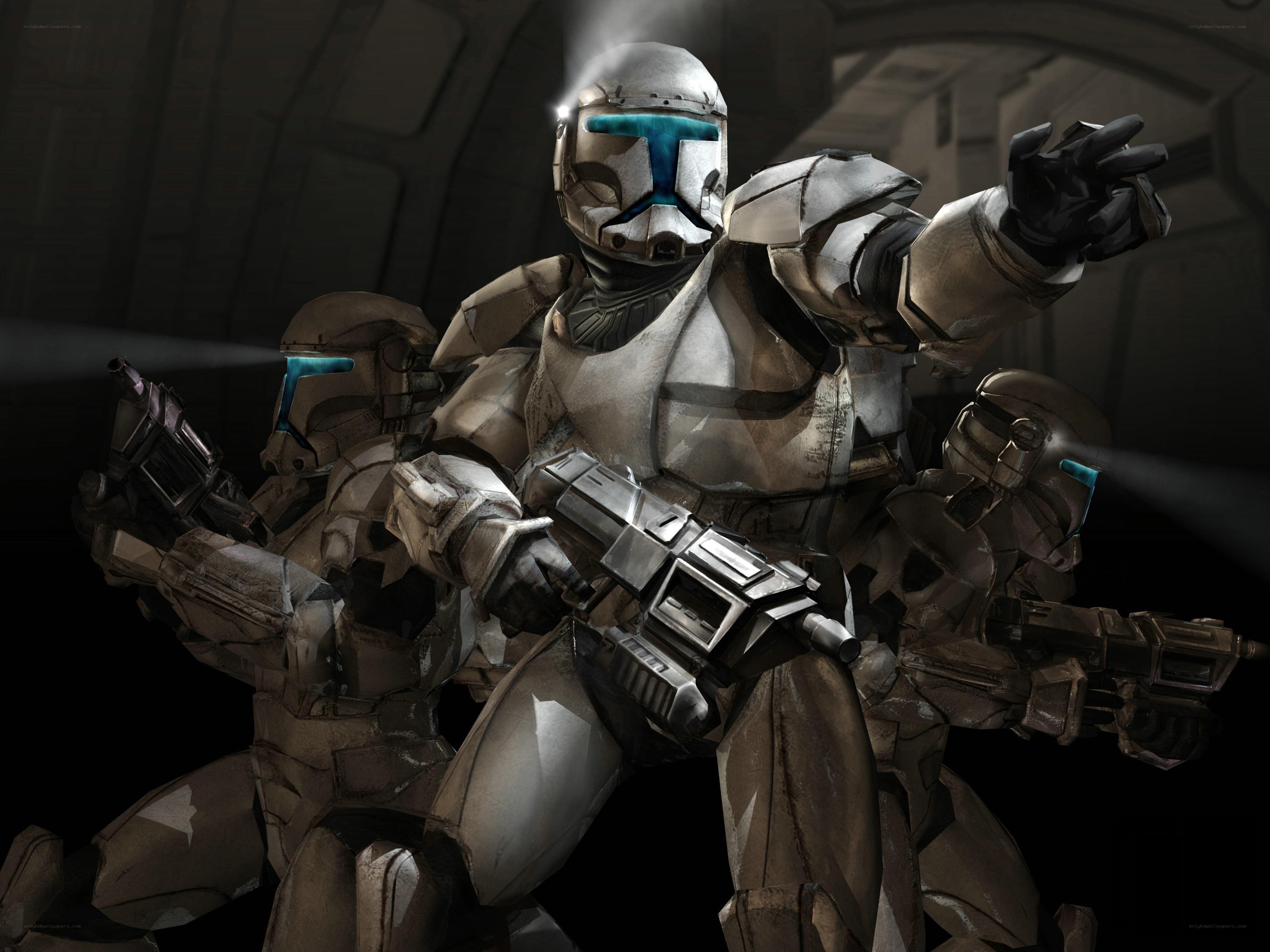 Clone troopers in action