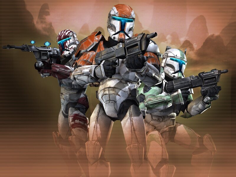 Clone Troopers in Armor — Orange