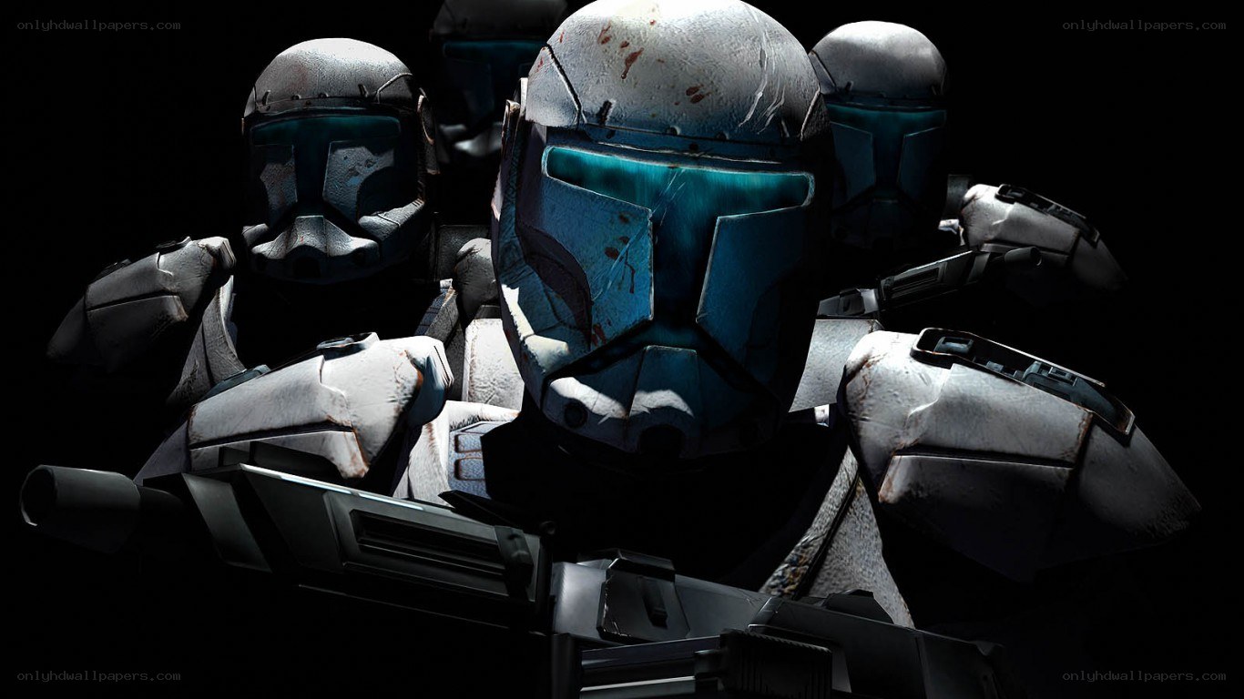 Clone troopers in battle gear