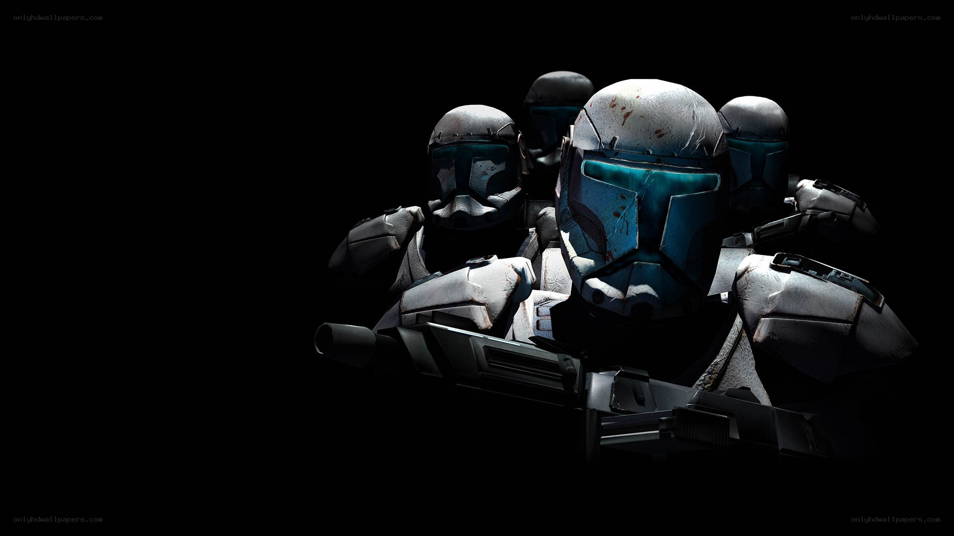 Clone troopers in battle gear