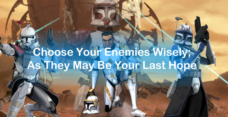 Clone Troopers in Battle — Orange