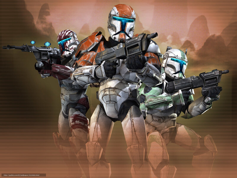 Clone Troopers in Combat — Orange