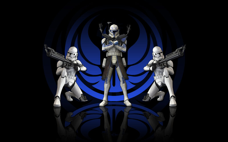 Clone Troopers in Formation — Black