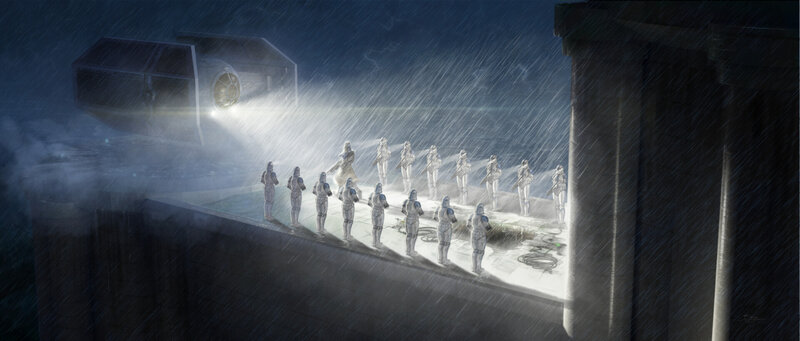 Clone Troopers in Rain — Blue