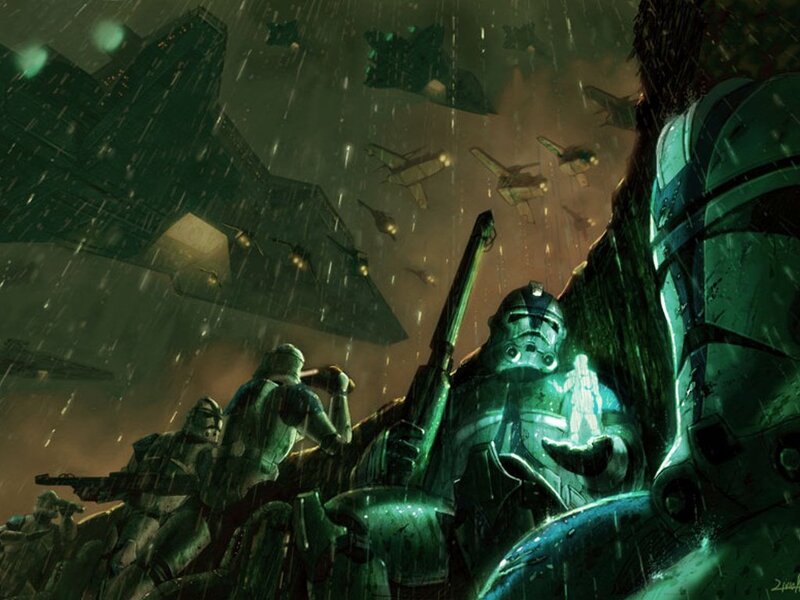 Clone Troopers in Rain