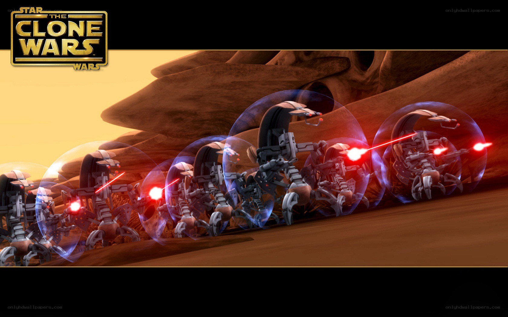 Clone Wars battle droids