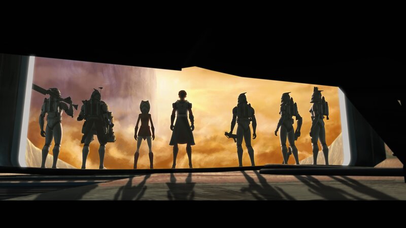 Clones and Jedi on Planet