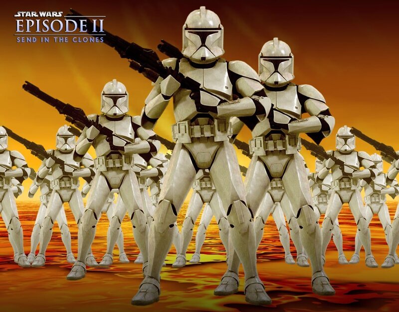 Clonetroopers in Formation