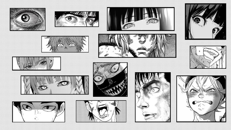 Close-up Faces in Manga Panels