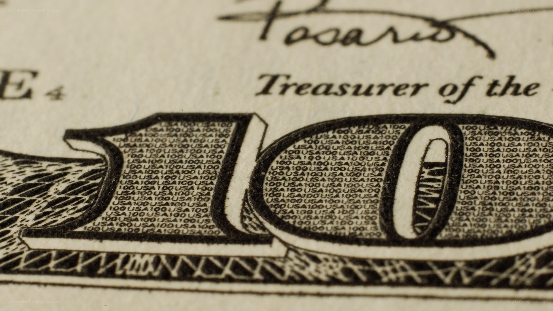 Close-up of $100 bill