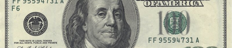 Close-up of a $100 bill