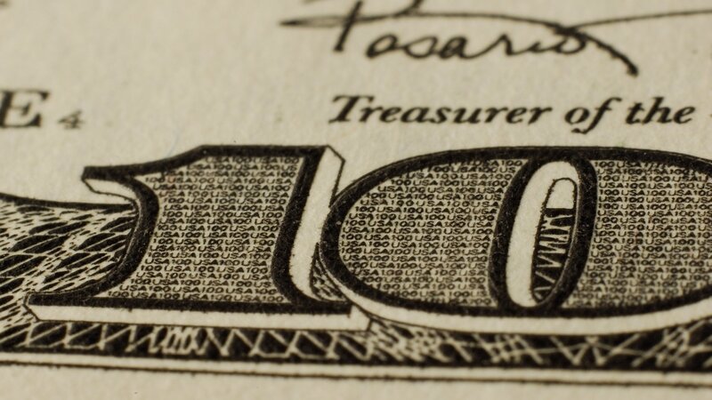 Close-up of a $100 bill