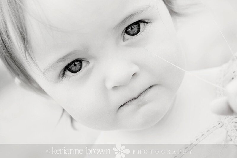 close-up of a baby's face