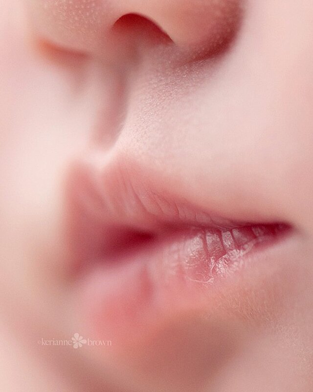 close-up of a baby's face