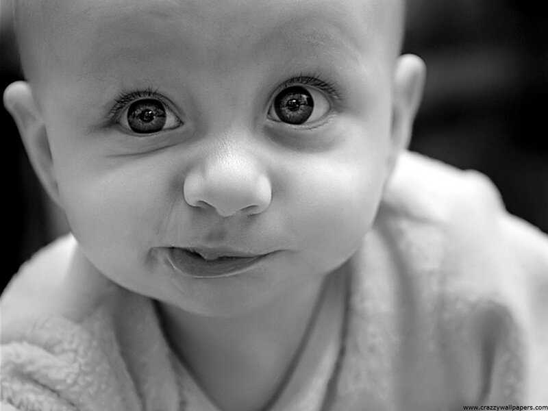 close-up of a baby's face