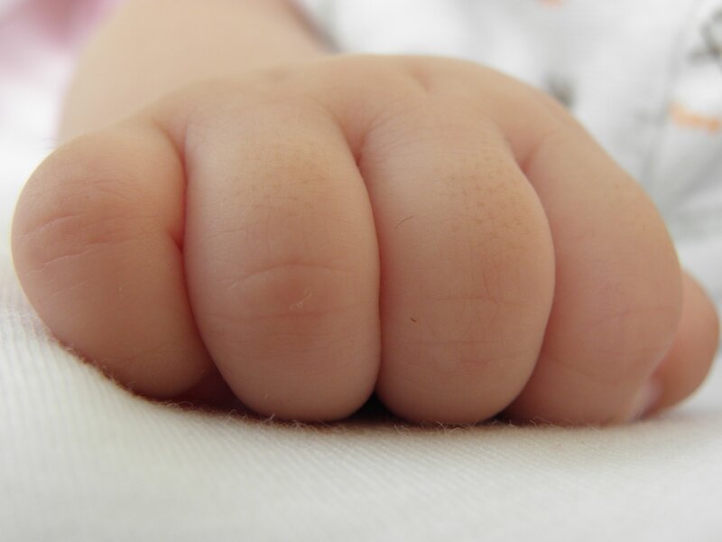 Close-up of a baby's hand