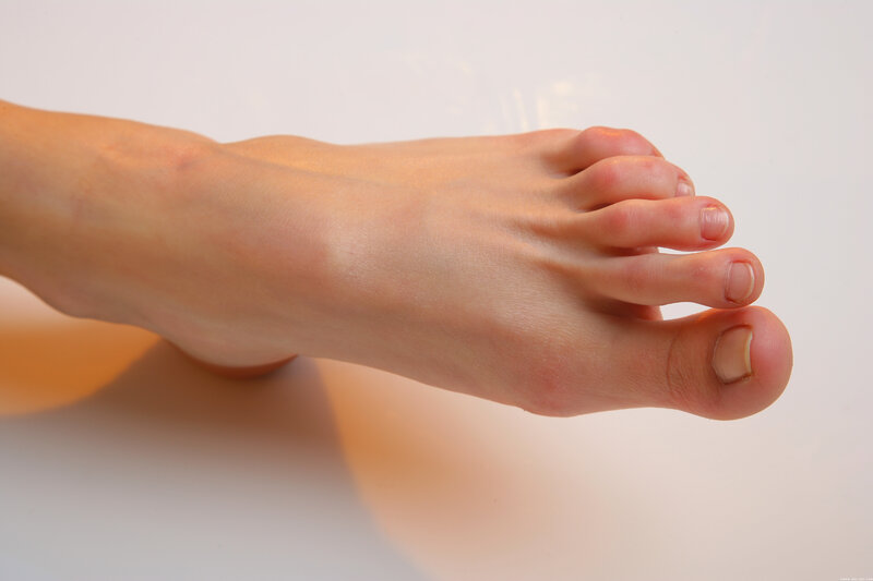 close-up of a bare foot