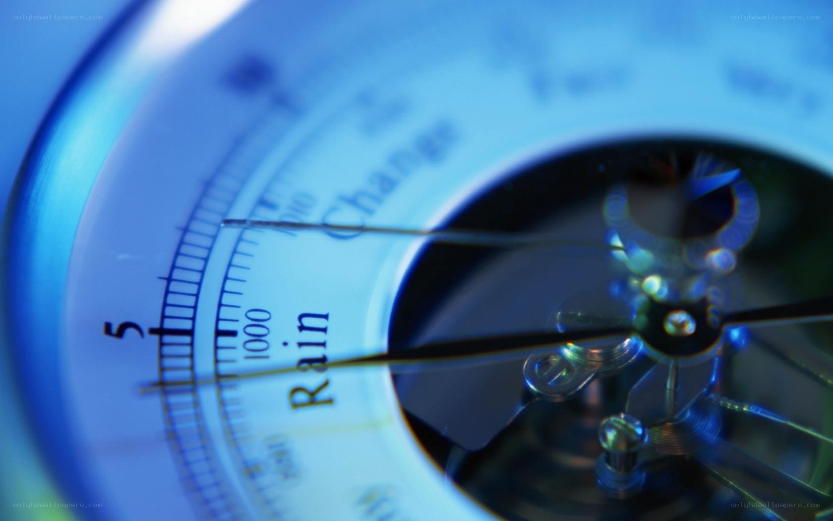 Close-up of a barometer