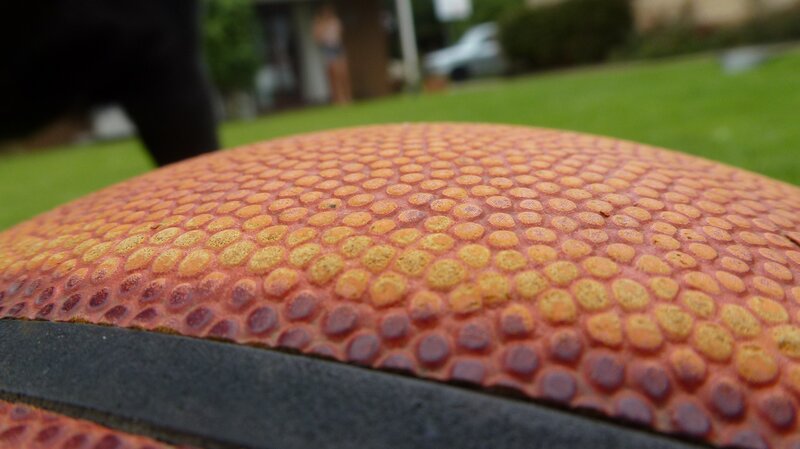 Close-up of a basketball