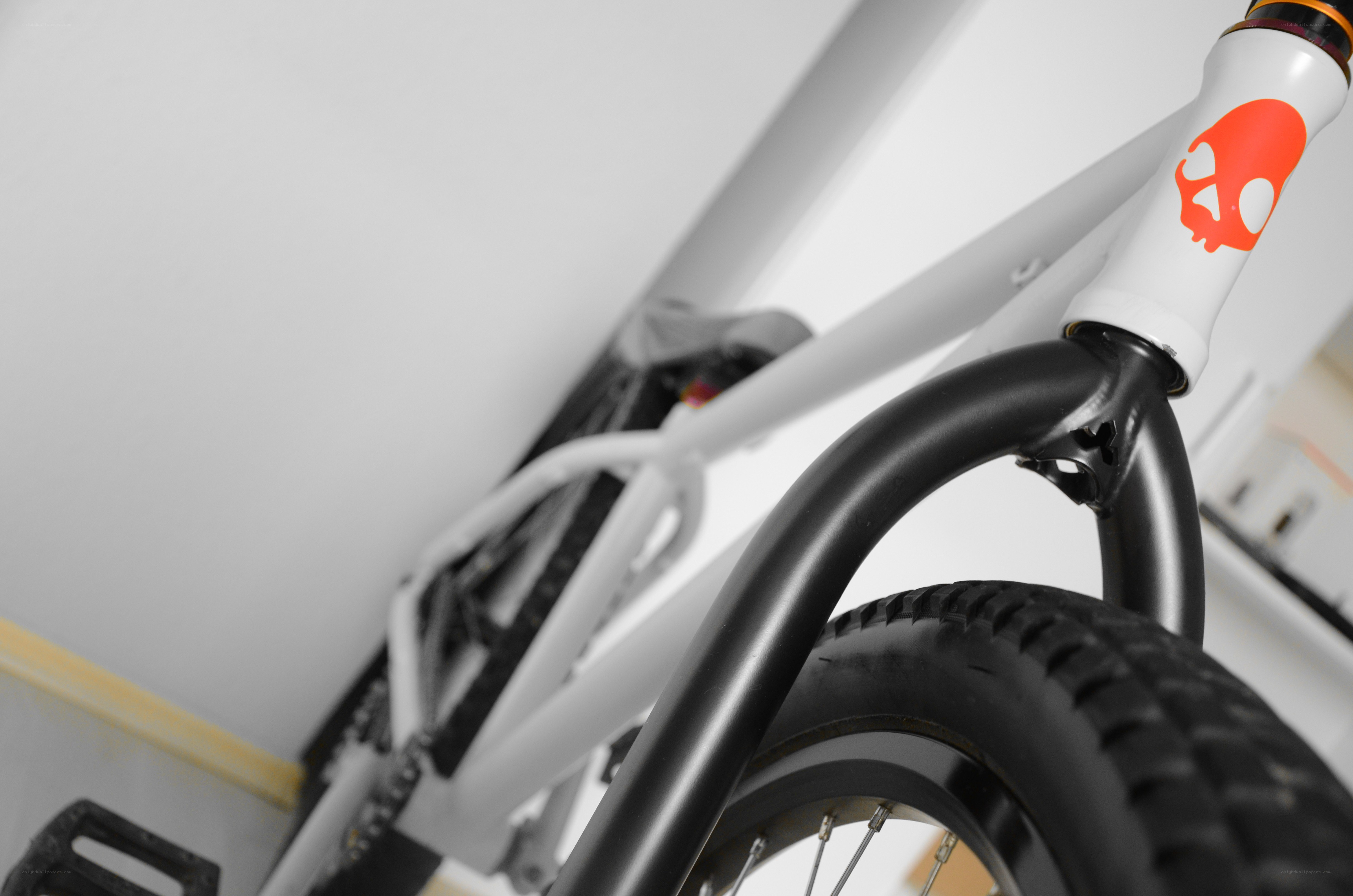 close-up of a bicycle frame