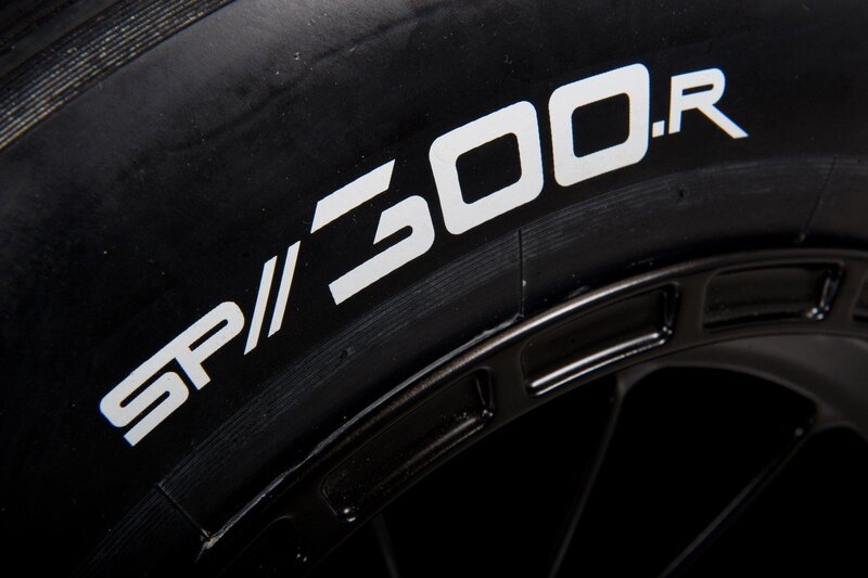 Close-up of a bicycle tire