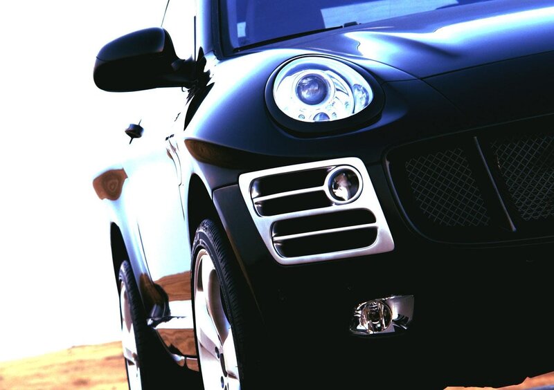 close-up of a black car