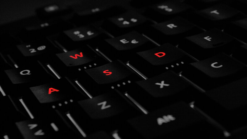 close-up of a black keyboard
