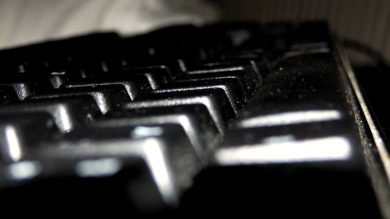close-up of a black keyboard