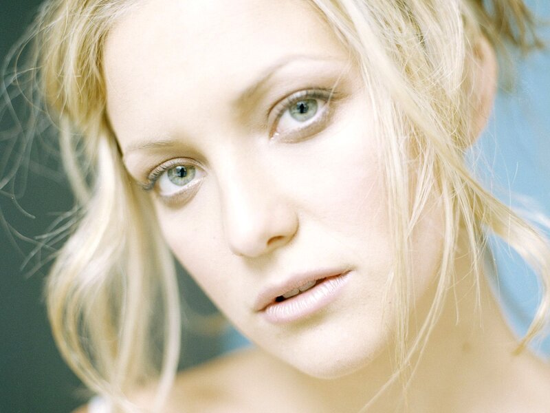 close-up of a blonde woman