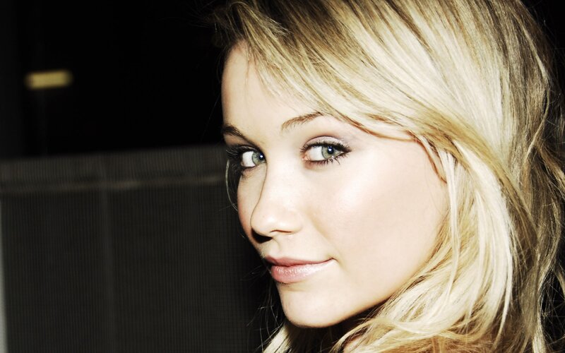 close-up of a blonde woman