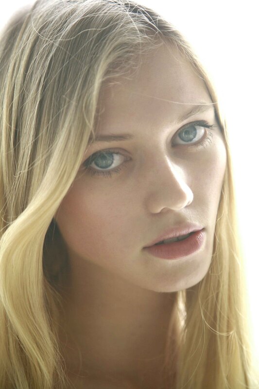 close-up of a blonde woman