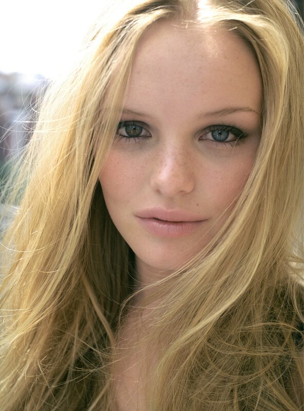 close-up of a blonde woman