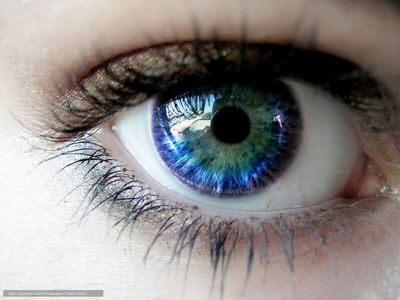 Close-up of a Blue Eye — Detailed