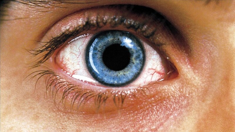 Close-up of a Blue Eye — Dramatic, Photograph, Eyelashes, Iris