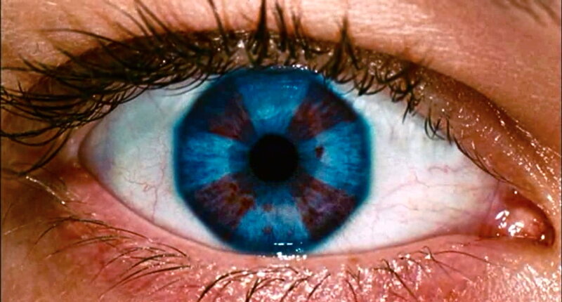Close-up of a Blue Eye — Dramatic, Photograph, Iris