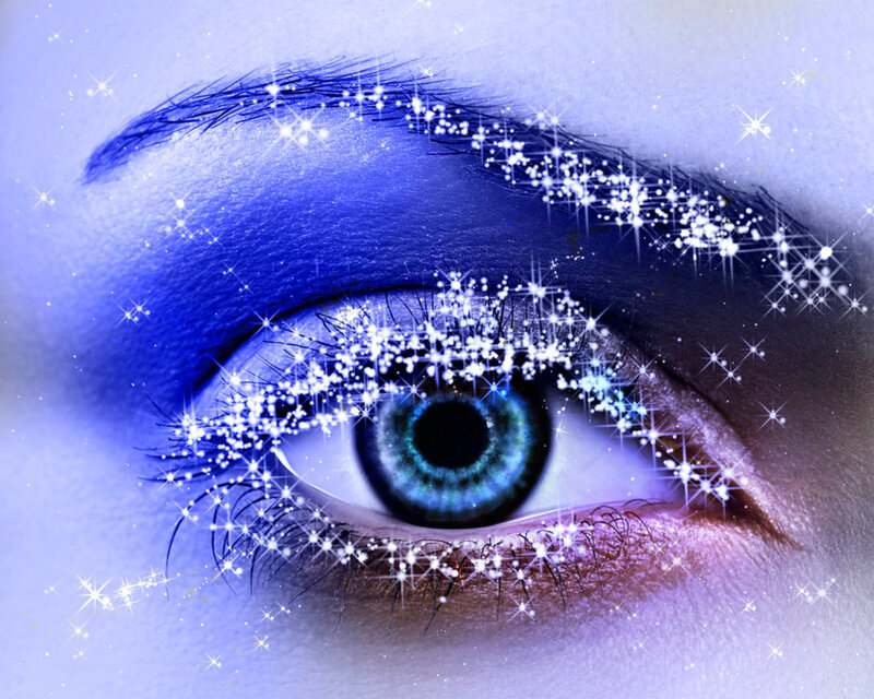 Close-up of a Blue Eye — Magical